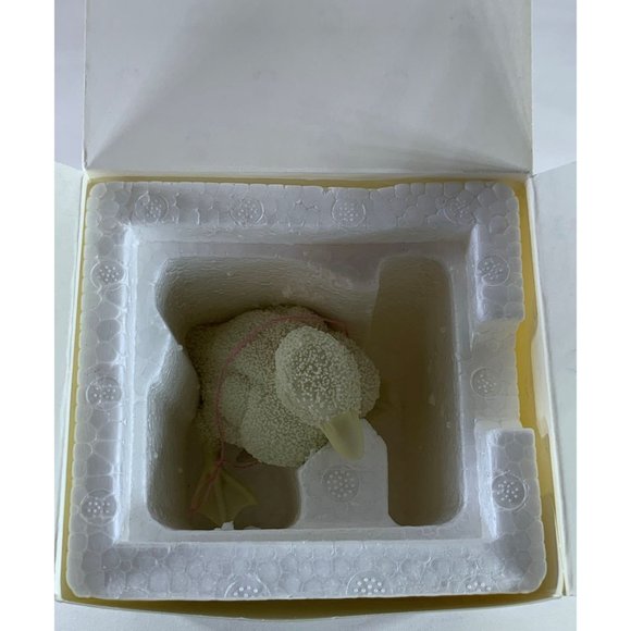 Vintage Dept 56 Easter 1993 Textured Cream Duckling Figurine 7281-8 Porcelain Sm - Picture 10 of 14